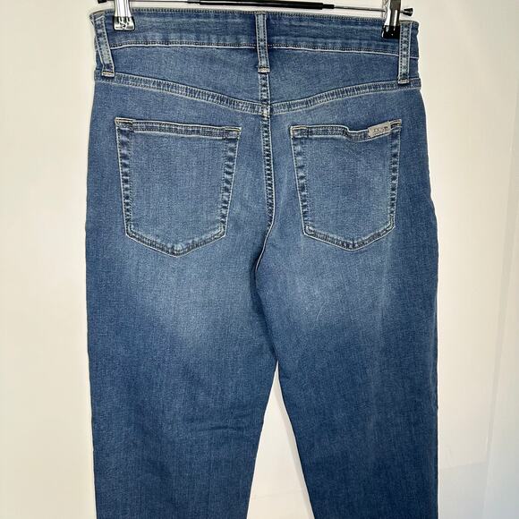 Joe's Jeans High Rise Straight Leg Stretchy Med Blue Wash Jeans Size 26 - Picture 5 of 6
